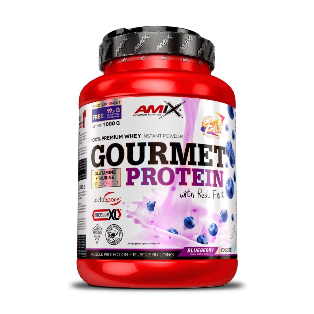 Протеїн Amix Nutrition Gourmet Protein Чорниця-йогурт, в порошку, 1 кг