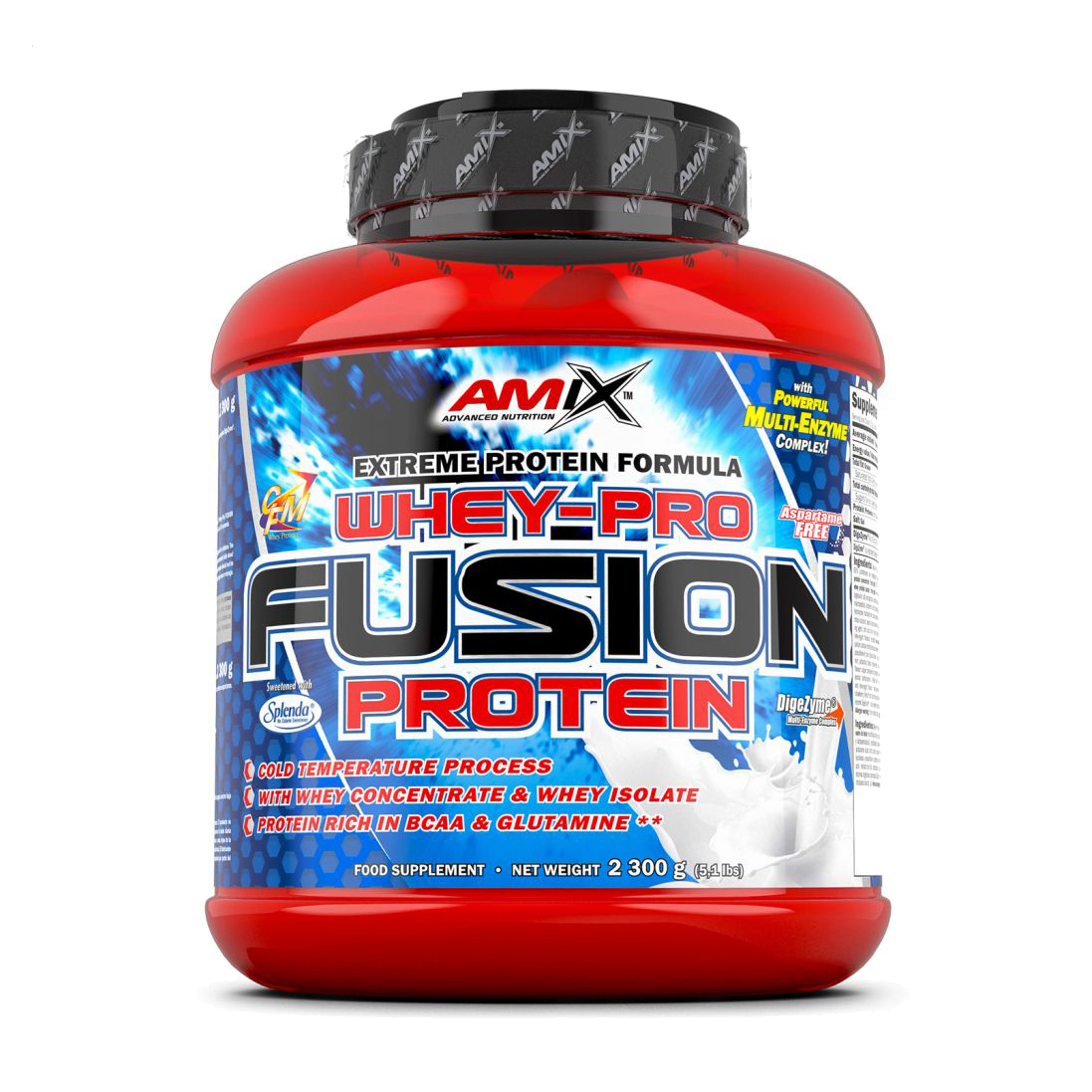 Протеїн Amix Nutrition Whey-Pro Fusion Protein Ваніль, в порошку, 2.3 кг